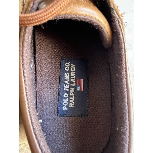 Polo Jeans Co. Ralph Lauren Men\'s Brown Shoes size 7D Leather Classic main image 8